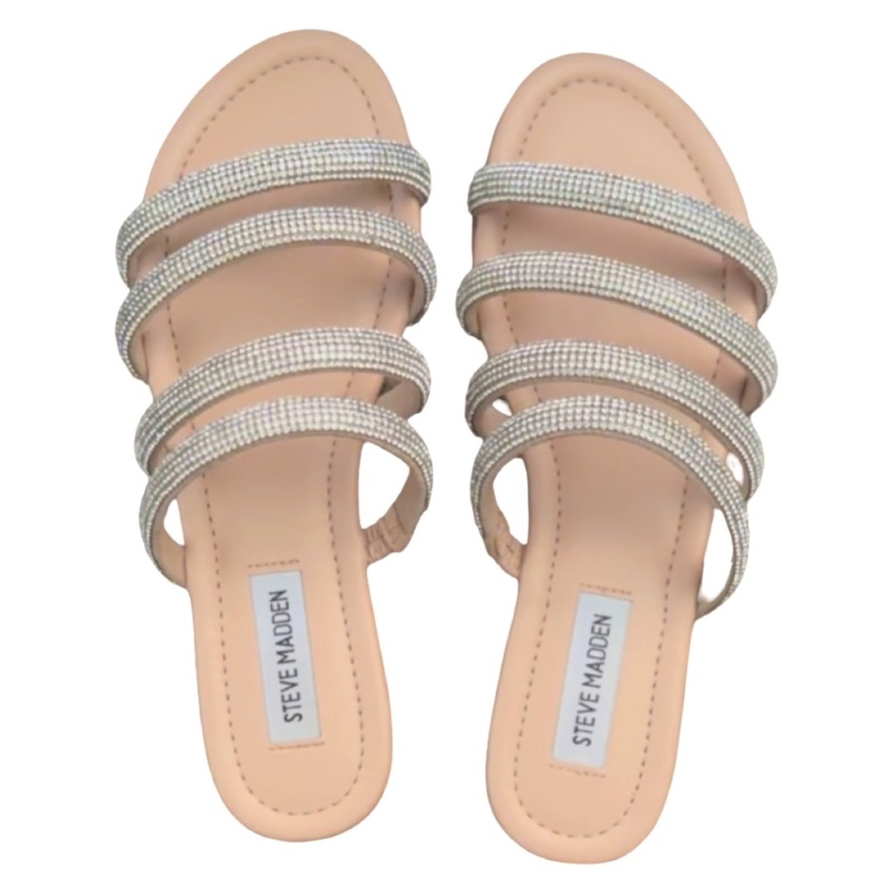 Steve Madden Rhinestone Slides - NWOT - Picture 2 of 5